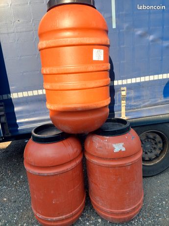 Fut plastique bidon plastique 220l 120l 60 l ouverture totale