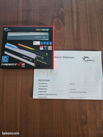 G.skill trident z5 ddr5-6400 cl32 neuve