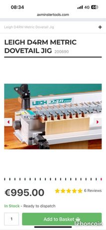 Gabarit à queue d'aronde LEIGH D4R Pro métrique