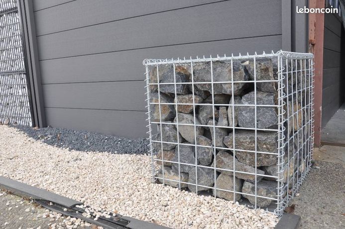 Gabion décoratif 1mx0.5mx0,5m