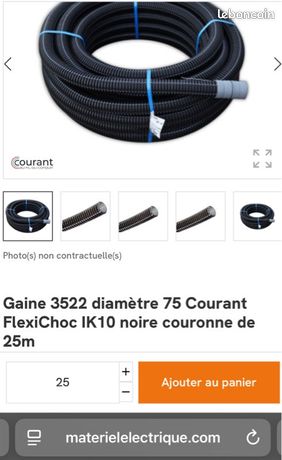 Gaine électrique IK10