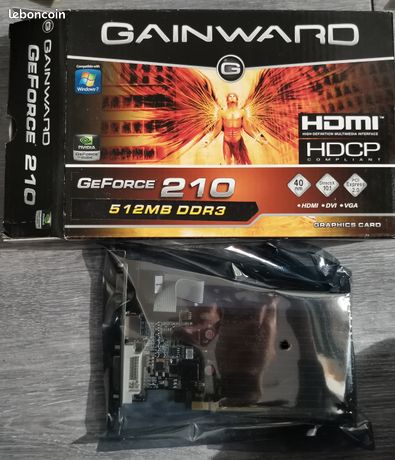 Gainward GeForce 210 512Mo DDR3 Pcie passive