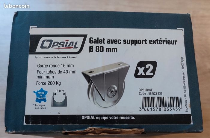 Galets portail coulissant