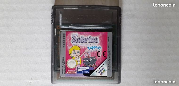 Game Boy Color Sabrina Zapped Sticker BE+ Dos BE-/ Envoi Suivi 2/4 Jours 3.31E valable pour 4 Jeux Color ou GAME BOY