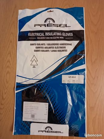 Gants isolants électricien Presel GP00 taille 8