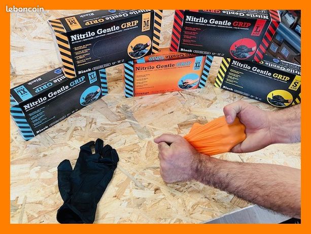 Gants nitrile Extra resistant pour mécanique