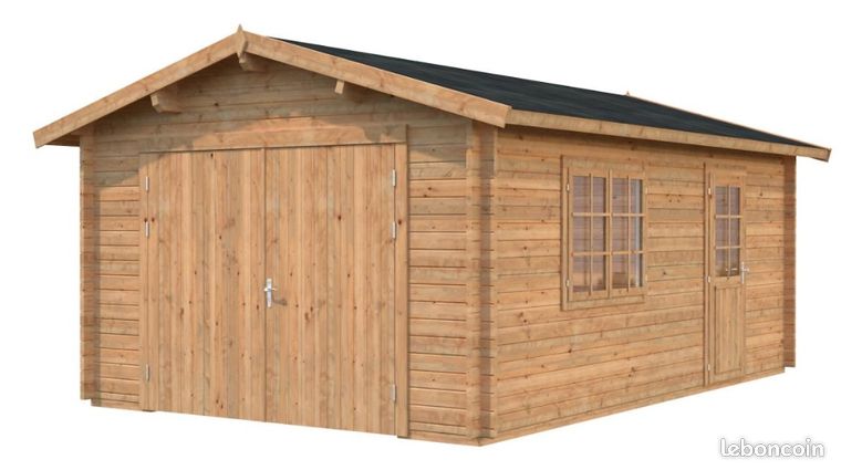 Garage en bois 19m