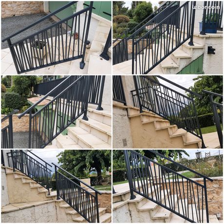 GARDE CORPS KOSTUM 3 sections rampantes/ aluminium thermolaqué/