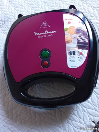 Gaufrier croque monsieur avec toutes les plaques