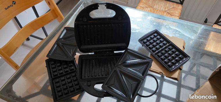 Gaufrier grille croque monsieur