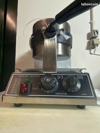 GAUFRIER INOX REVERSIBLE 180° 1300W Mono WAFFLE EPAISSE PRO