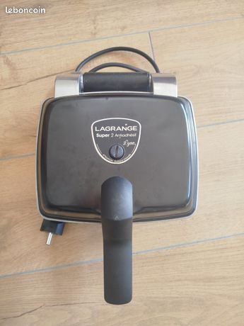 Gaufrier professionnel Lagrange Super 2 Antiadhésif 1000 W Noir