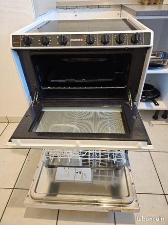 Gaziniere combi 3en1 plaques + four + lave-vaisselle