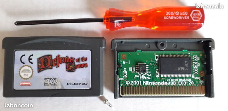 GB Advance Defender of the Crown-UKV Sticker BE+/BE / Dos BE Notes 15/20/ Envoi Suivi 2/4 Jrs 1.92E / 3.31E pour 8 / Mondial Relay 500 grammes 3.49 valable pour 40 jeux Advance