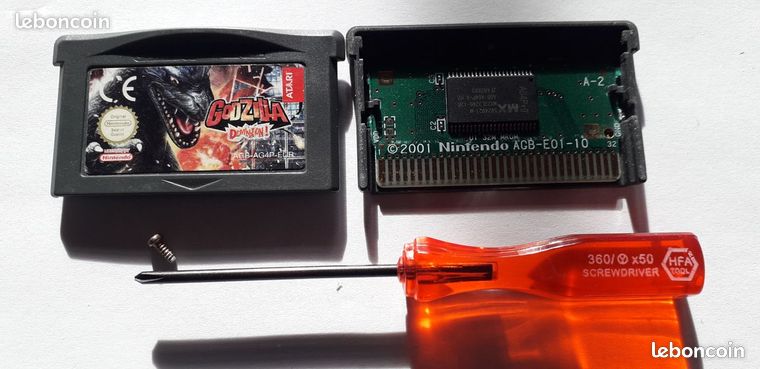 GB Advance Godzilla Domination -EUR Sticker BE- /Dos EM / Envoi Suivi 2/4 Jours 1.92E pour 1/ 3.31E pour 8 / Mondial Relay 500 grammes 3.49 valable pour 40 jeux Advance