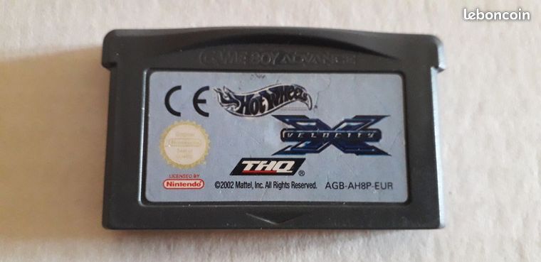 GB Advance Hot Wheels Velocity X -EUR Sticker BE+/Dos EM / Envoi Suivi 2/4 Jours 1.92E pour 1/ 3.31E pour 8 / Mondial Relay 500 grammes 3.49 valable pour 40 jeux Advance