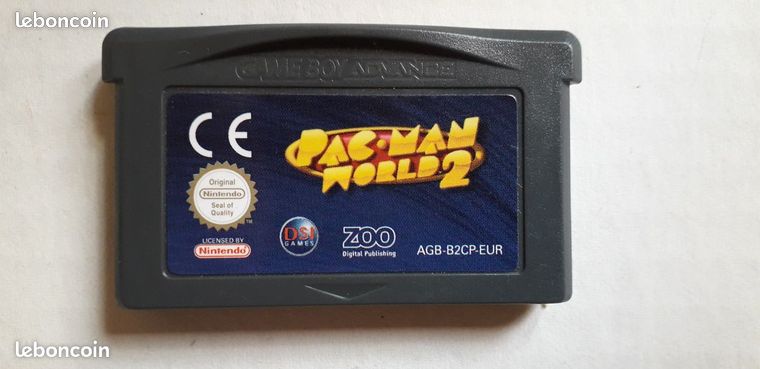 GB Advance Pac Man World 2 Sticker TBE- / Dos EM Notes 14/20/ Envoi Lettre Suivie 1.92E 2/4 Jours / Mondial Relay 500 grammes 3.49 valable pour 40 jeux Advance3.31E pour 8 /