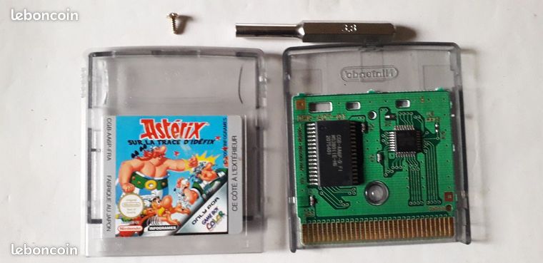 GB Color Astérix sur les traces d'idéfix Sticker BE+ Dos BE+/ Envoi Suivi 3.31E 2/4 Jours valable pour 4 Jeux Color ou GAME BOY