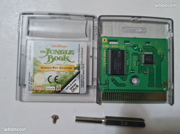 GB Color Le Livre de la Jungle -EUR Sticker BE Dos EM/EM+/ Envoi Suivi 3.31E 2/4 Jours valable pour 4 Jeux Color ou Game Boy