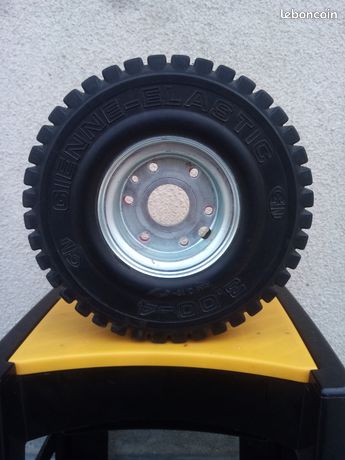 Gienne Elastic roue pleine 3.00-4 universel 6 trous Ø 250/80 mm jante Ø 125 mm