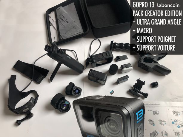 GoPro 13 creator edition + objectifs + fixations