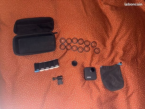 Gopro Max 360 + 5 batteries + accessoires