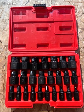 Grand Kit Extracteur Vis Cassé Endommagée