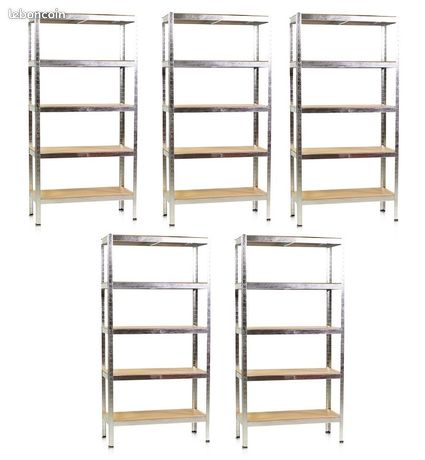 GRAND PACK de 5 étagères professionnel Rack étagère stockage