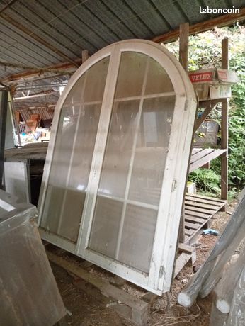 Grande Fenêtre cintrée bois et porte fenêtre