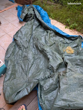 Grande bâche de protection multi-usages (idéale chantier, bois, jardin...)