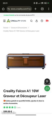 Graveuse découpeuse Laser Falcon A1 Creality