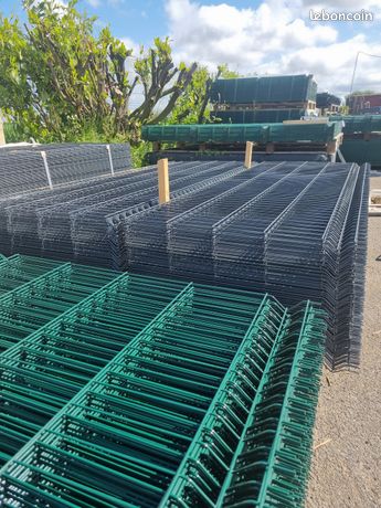 Grillage rigide H.1m93, fil Ø5mm – vert ou gris