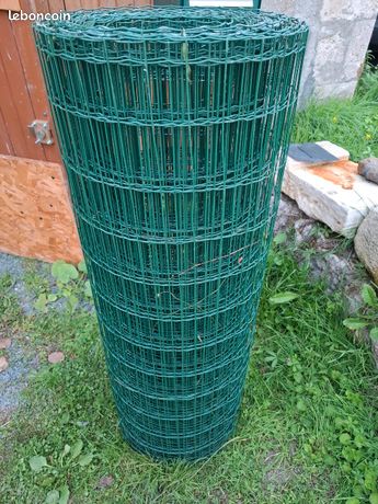 Grillage vert plastifier