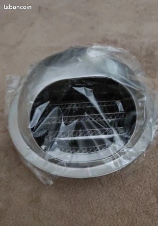 Grille De Ventilation Hotte conduit sortie 100mm Mural Bouches D'aération Sortie Dair Murale Ronde INOX Grille anti-moustiques mouches anti-retour Évacuation Murale Externe inoxydable