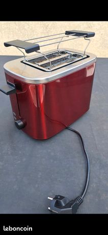 Grille pain double rouge