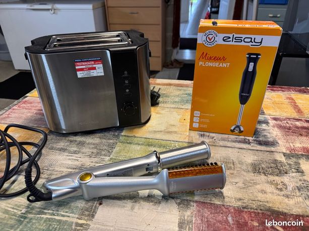 Grille pain / lisseur cheveux / mixeur plongeant