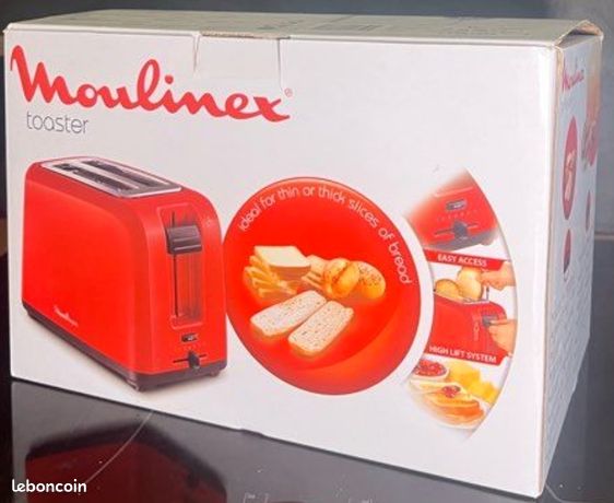 Grille-pain rouge Moulinex