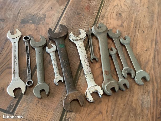 clés anciennes plate facom williams Sam herbrand shelley