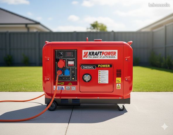 Groupe électrogène 9,5 kVA silencieux – démarrage ATS optionnel, kit entretien inclus, parfaite stabilité énergie