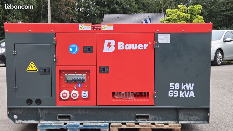GROUPE ÉLECTROGÈNE BAUER 69 kVA NEUF