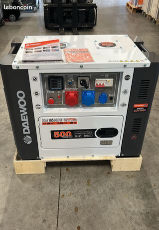 Groupe électrogène diesel 8,1 kVA Daewoo – livraison France/international, silencieux et fiable, garantie 2 ans, facture incluse