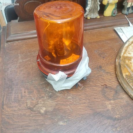 Gyrophare agricole ou TP orange 12/24v