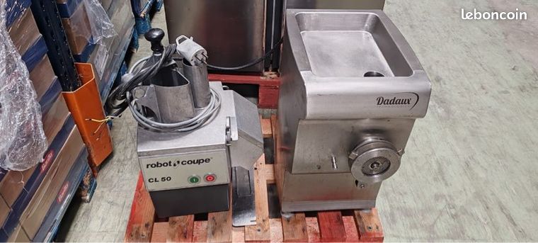 Hachoir coupe viande professionnel et robot coupe légumes