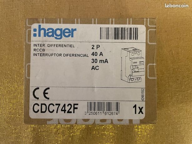 HAGER Inter différentiel 40A
