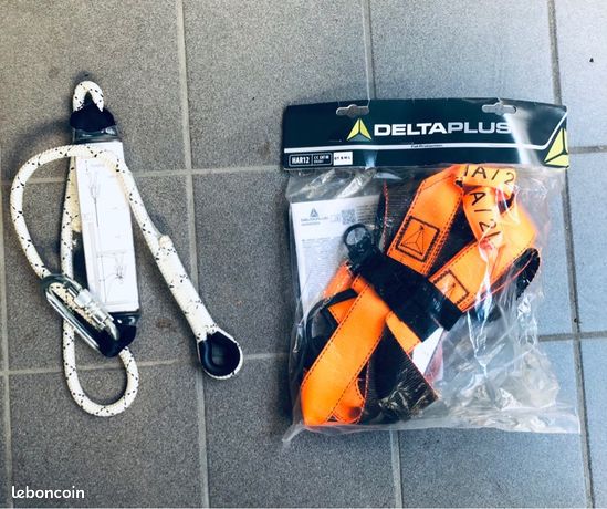 Harnais de sécurité + longe absorbeur denergie