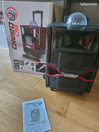 Haut parleur 350w bluetooth, microphone