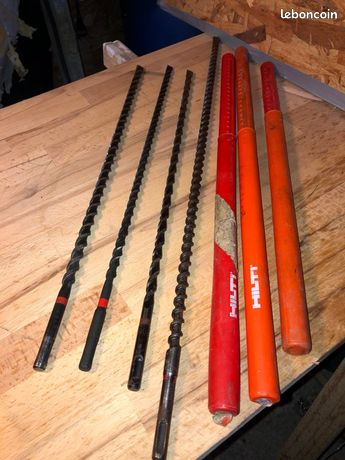 Hilti mèche foret longue 10 et 12