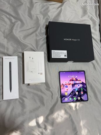 Honor Magic V3 – 512 Go – Comme neuf + chargeur rapide, stylet tactile & boîte d’origine