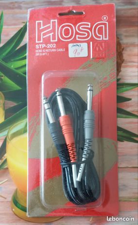 Hosa Technology STP-202 Câble 2 m Noir