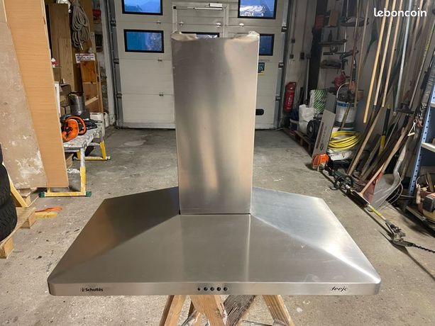 Hotte à charbon en alu brossé